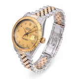 Vintage Rolex Datejust Thunderbird Two Tone Diamond Dial Watch Ref. 16253