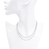 Vintage Platinum S Hook Clasp Cable Link Chain