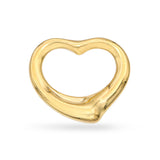 Vintage 18k Yellow Gold Tiffany & Co. Elsa Peretti Open Heart Pendant