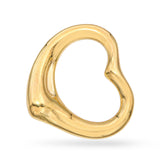 Vintage 18k Yellow Gold Tiffany & Co. Elsa Peretti Open Heart Pendant
