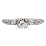 Antique Platinum 0.30tcw Diamond Engagement Ring