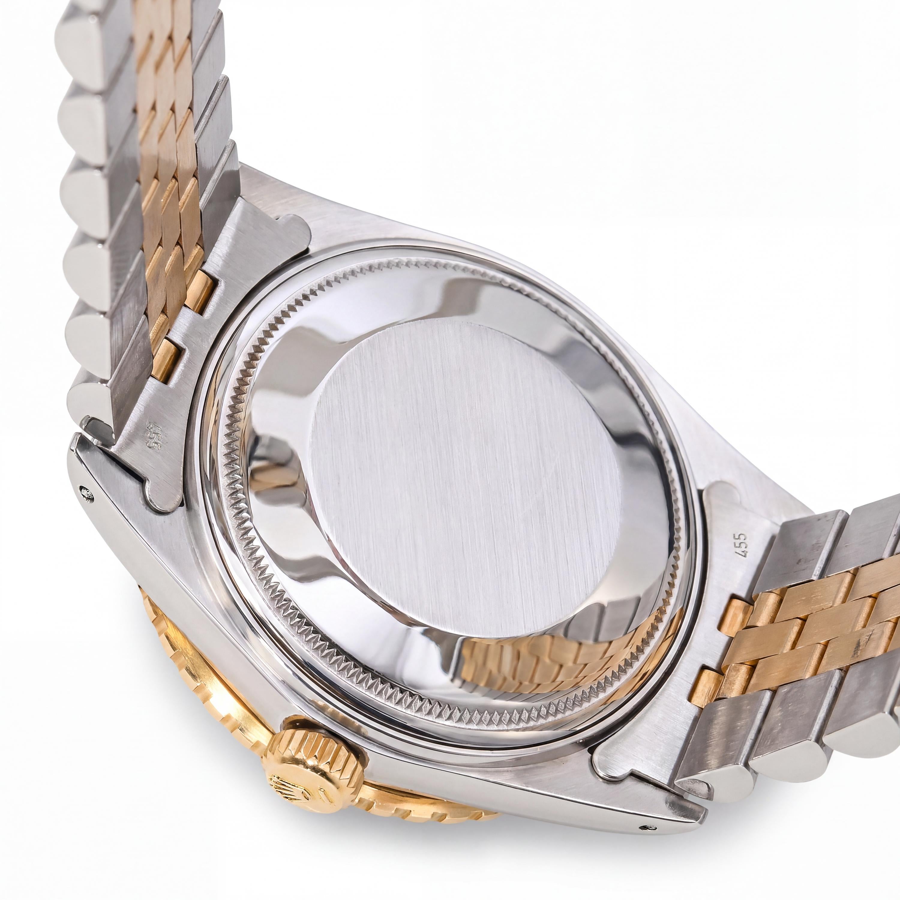 Vintage Rolex Datejust Thunderbird Two Tone Diamond Dial Watch Ref. 16253
