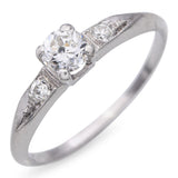 Antique Platinum 0.30tcw Diamond Engagement Ring