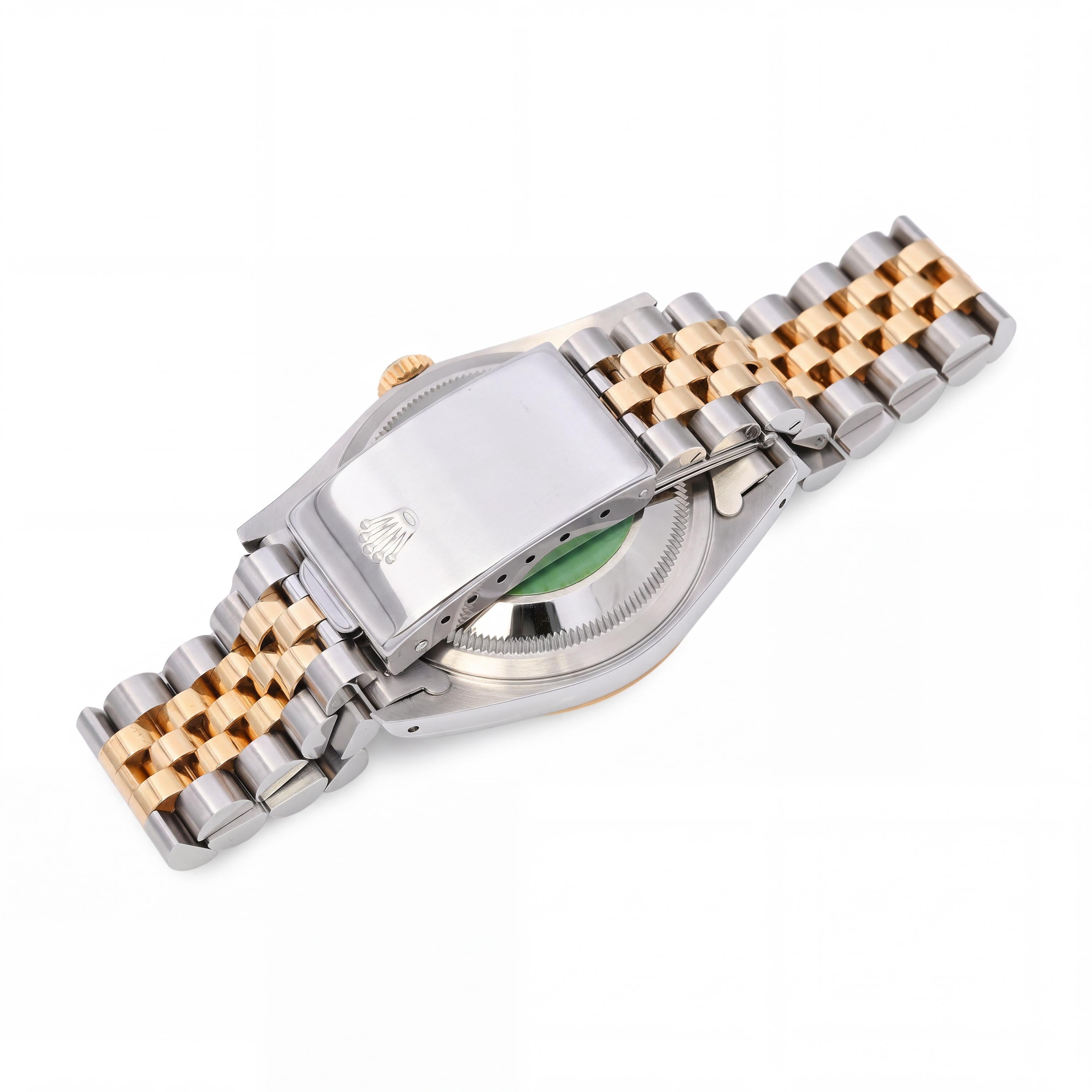 Vintage 1989 Rolex Datejust Two Tone Automatic Watch Ref 16233