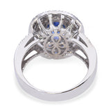 14k White Gold 1.55ct Tanzanite & Diamond Ring
