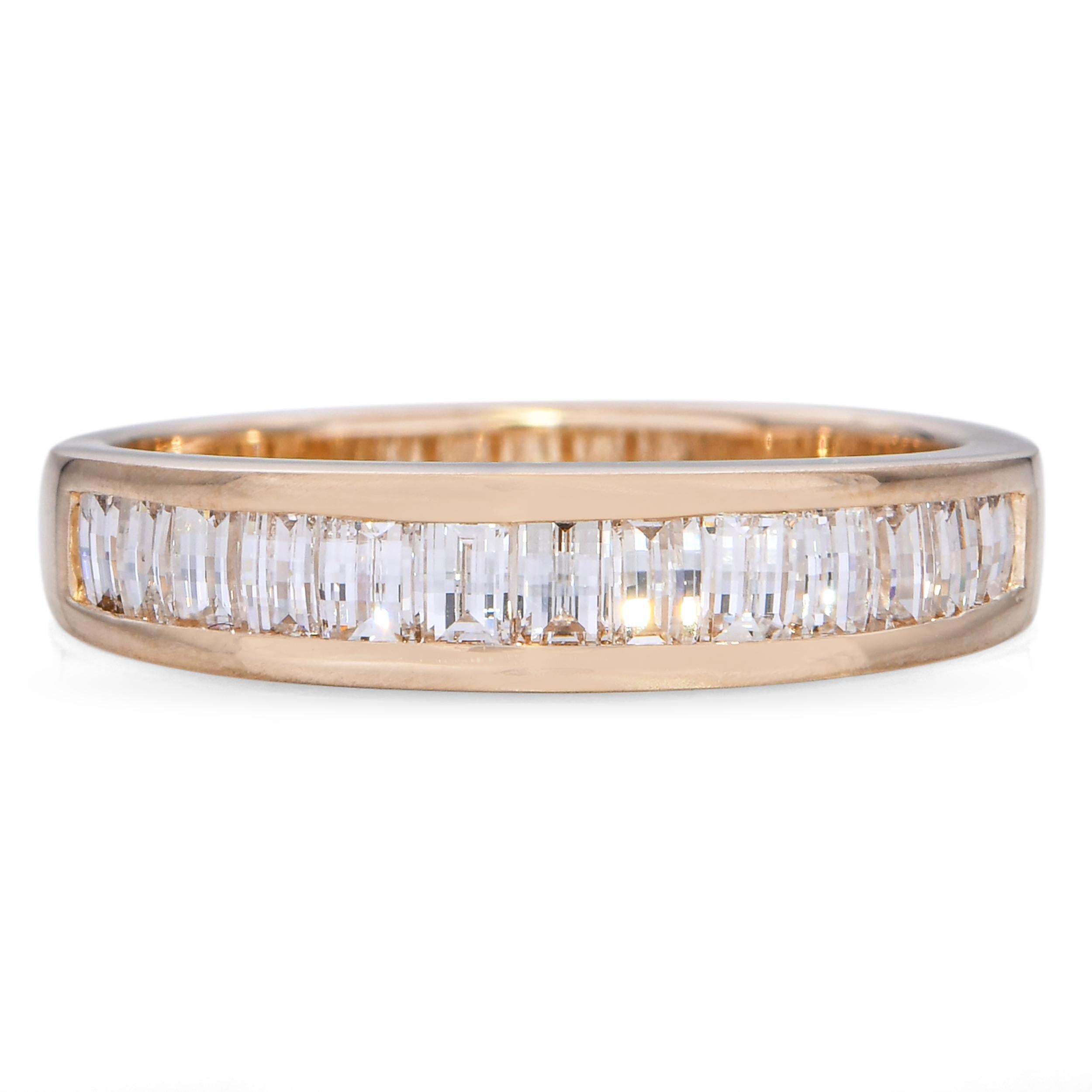 14k Yellow Gold 0.78tcw Pixel Cut Diamond Band Ring