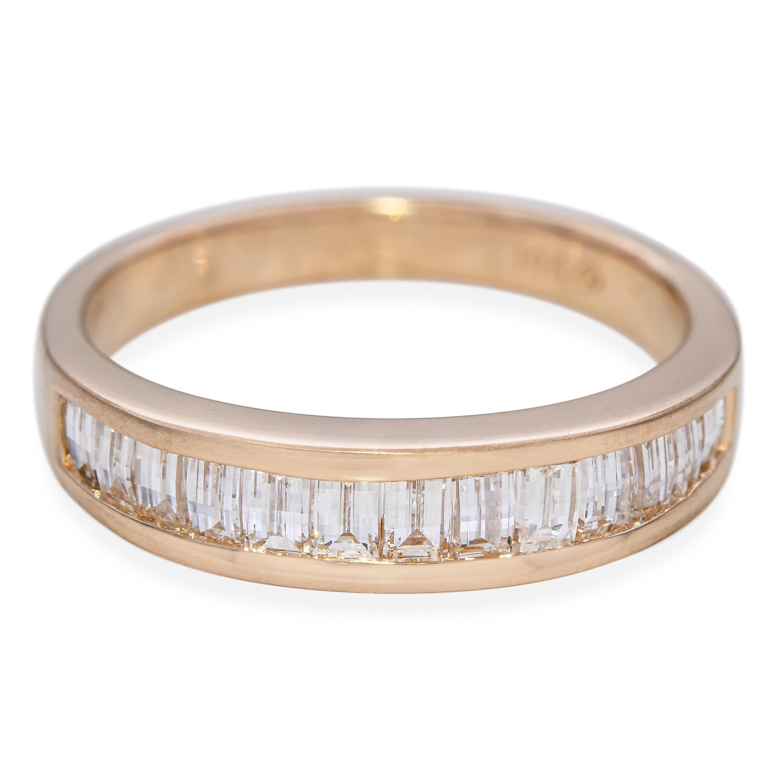 14k Yellow Gold 0.78tcw Pixel Cut Diamond Band Ring