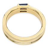 Tiffany & Co. 18k Yellow Gold Sapphire Band Ring