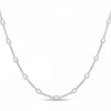 18k White Gold Diamond Link Art Deco Style Necklace