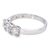 Vintage Platinum 0.90tcw Diamond Band Ring