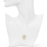 18k Yellow Gold 2.55tcw I VS Diamond Cross Pendant