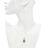 Vintage 18k Yellow Gold Diamond and Tahitian Pearl Pendant