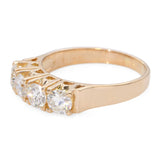 Vintage 18k Yellow Gold 1.02tcw Diamond Four Stone Ring