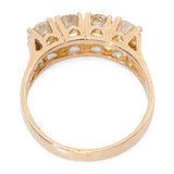 Vintage 18k Yellow Gold 1.02tcw Diamond Four Stone Ring