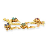 Vintage H. Stern 18k Yellow Gold Multi-Gemstone Blooming Tree Brooch
