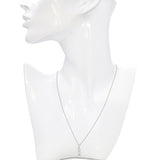 14k White Gold 0.25tcw H VS Diamond Drop Pendant Necklace