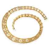Vintage 18K Yellow Gold 13.55ctw Diamond Collar Necklace