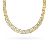 Vintage 18K Yellow Gold 13.55ctw Diamond Collar Necklace