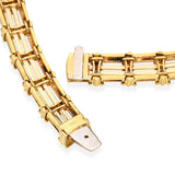 Vintage 18K Yellow Gold 13.55ctw Diamond Collar Necklace
