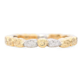 18k Yellow Gold and Palladium Two-Tone Band Ring