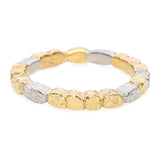 18k Yellow Gold and Palladium Two-Tone Band Ring