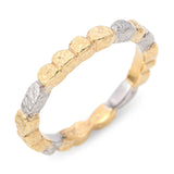 18k Yellow Gold and Palladium Two-Tone Band Ring