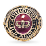 Vintage 10k Yellow Gold Crest Craft US Army Airborne Ring