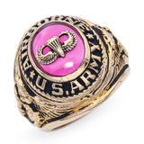 Vintage 10k Yellow Gold Crest Craft US Army Airborne Ring