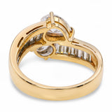 18k Yellow Gold 3.07tcw Diamond Bypass Ring