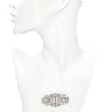 Art Deco Platinum 5.38ctw Old European and Single Cut Diamond Brooch