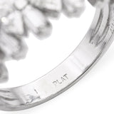 Platinum Geometric Diamond Ring