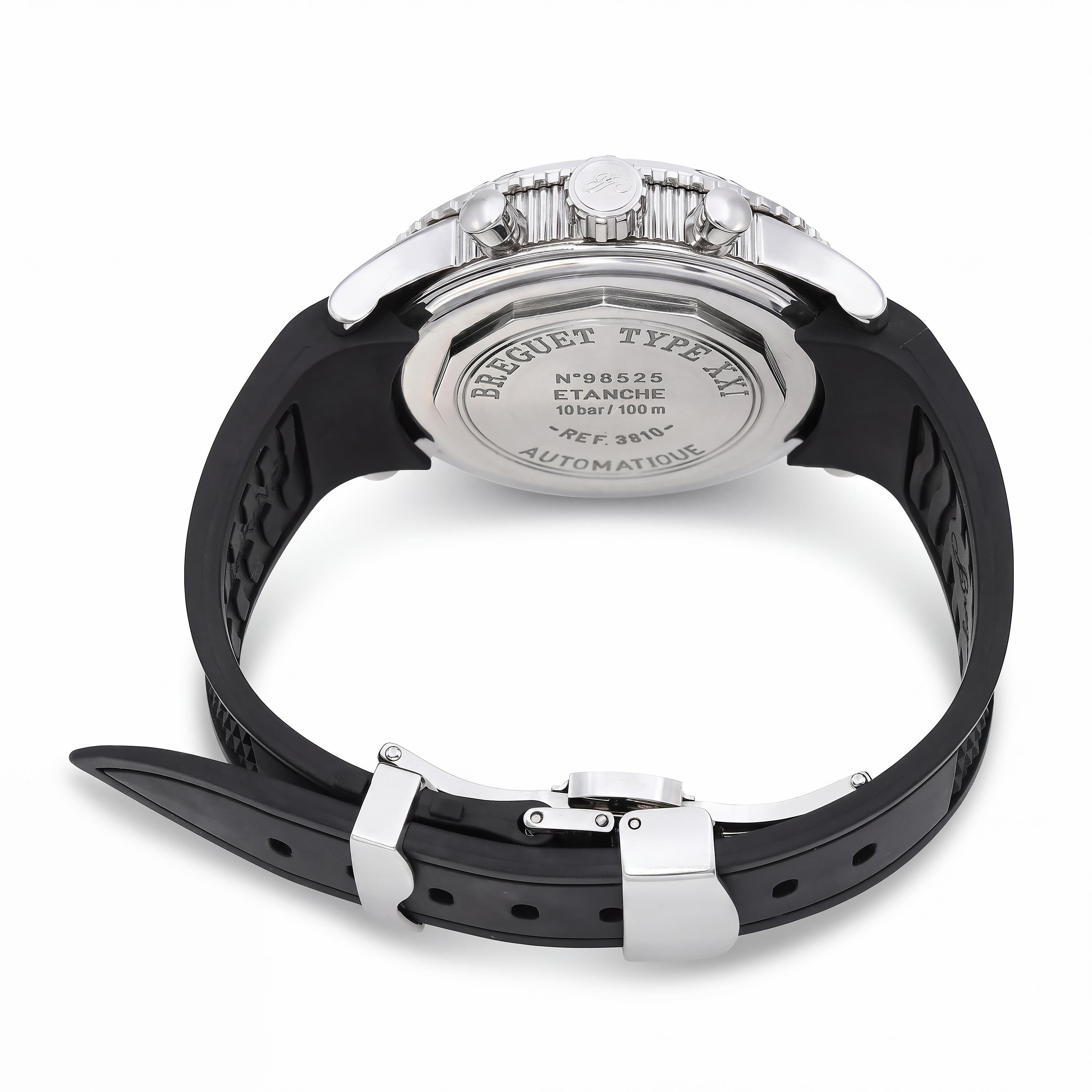 Breguet Stainless Steel Flyback Type XXI Chronograph Mens Watch Ref. 3810