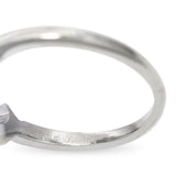 Vintage 18k White Gold Diamond Floral Ring