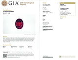 Vintage 14k Yellow Gold GIA 3.59ct Red Spinel and Diamond Ring