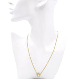 Vintage 18k Yellow Gold 1.8ct Old Euro Cut Diamond Solitaire Necklace GIA