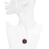 Vintage 9k Rose Gold and Platinum Wire Wrapped Sardonyx Intaglio Pendant