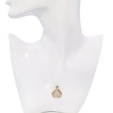 Vintage 14k Yellow Gold Australian Opal & Diamond Pendant