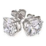 Platinum Lab Grown E Vs1 4.99tcw Diamond Stud Earrings
