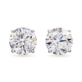 Platinum Lab Grown E Vs1 4.99tcw Diamond Stud Earrings