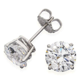 Platinum Lab Grown E Vs1 4.99tcw Diamond Stud Earrings