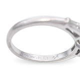 Vintage Platinum 1.28ct J Si2 Pear Diamond Engagement Ring