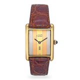 Cartier Must de Cartier Tank Trinity Vermeil Mechanical Men's Watch