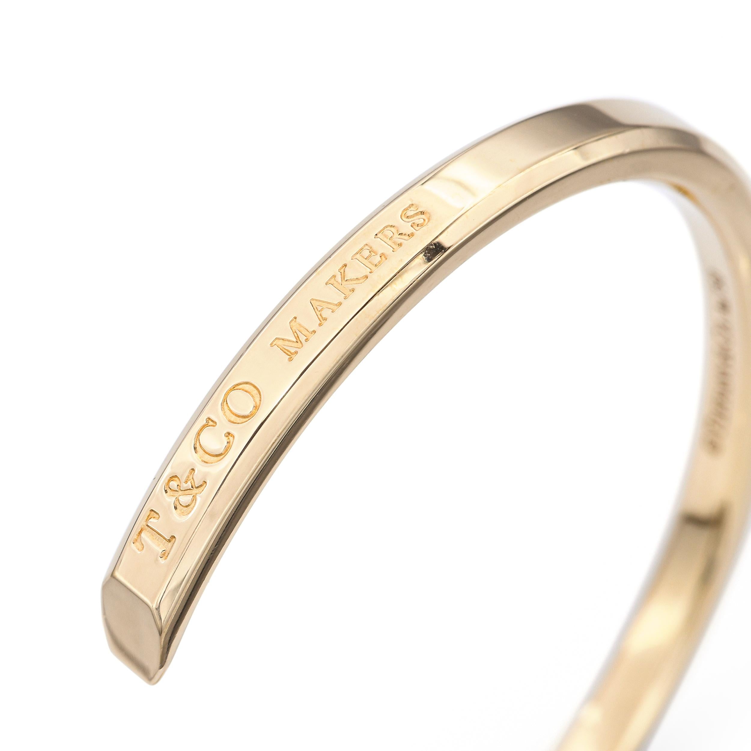 Tiffany & Co. 18k Yellow Gold Makers Cuff Bracelet
