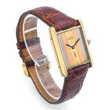 Cartier Must de Cartier Tank Trinity Vermeil Mechanical Men's Watch