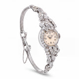 Vintage Hamilton Platinum and White Gold Diamond Women’s 16mm Watch