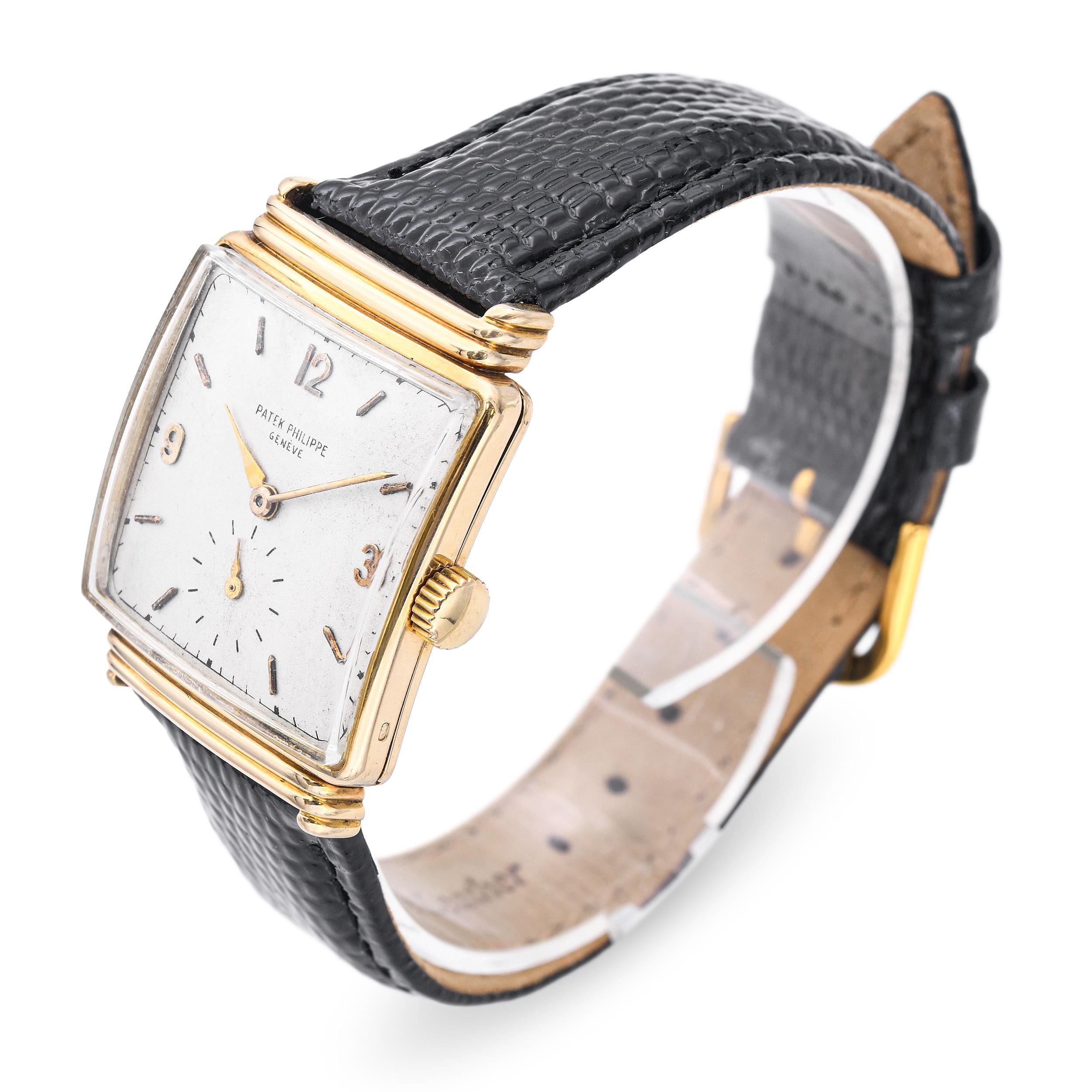 Vintage Patek Philippe 18k Yellow Gold Hand Wind Men's Watch