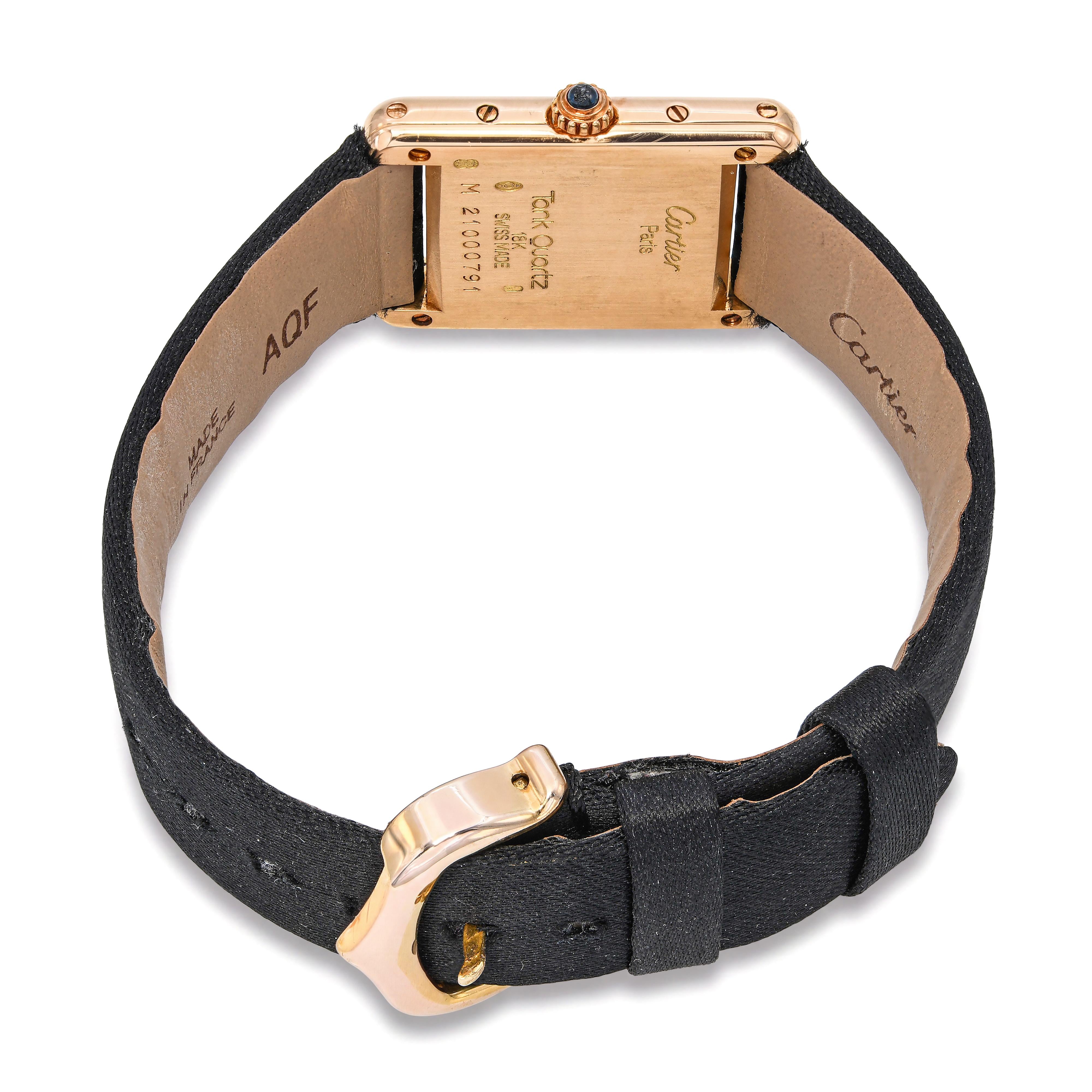 Cartier Tank Louis 18k Yellow Gold White Dial Women's Watch