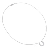 Tiffany & Co Platinum .40ctw Diamond Horseshoe Necklace
