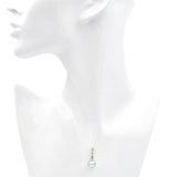 Vintage GIA Certified 14k White Gold Diamond and Cultured Akoya Pearl Pendant