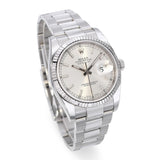 Rolex Datejust Silver Dial Stainless Steel 36mm Watch Ref 116234